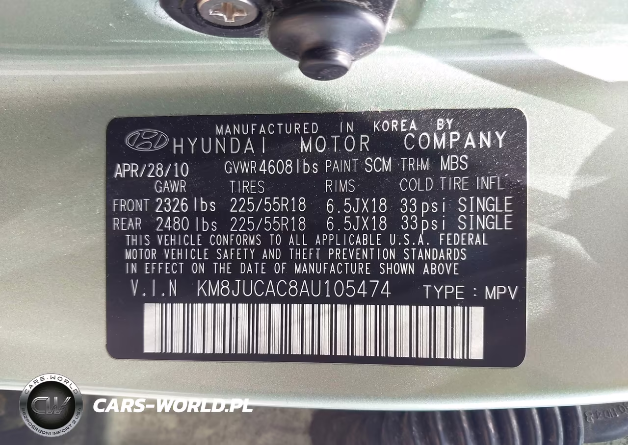 2010 Hyundai Tucson Limited VIN:KM8JUCAC8AU105474 - 9