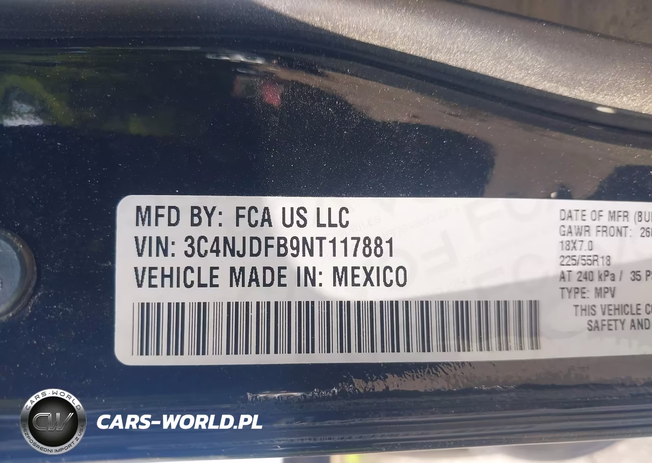 2022 Jeep Compass Latitude Lux 4X4 VIN:3C4NJDFB9NT117881 - 9