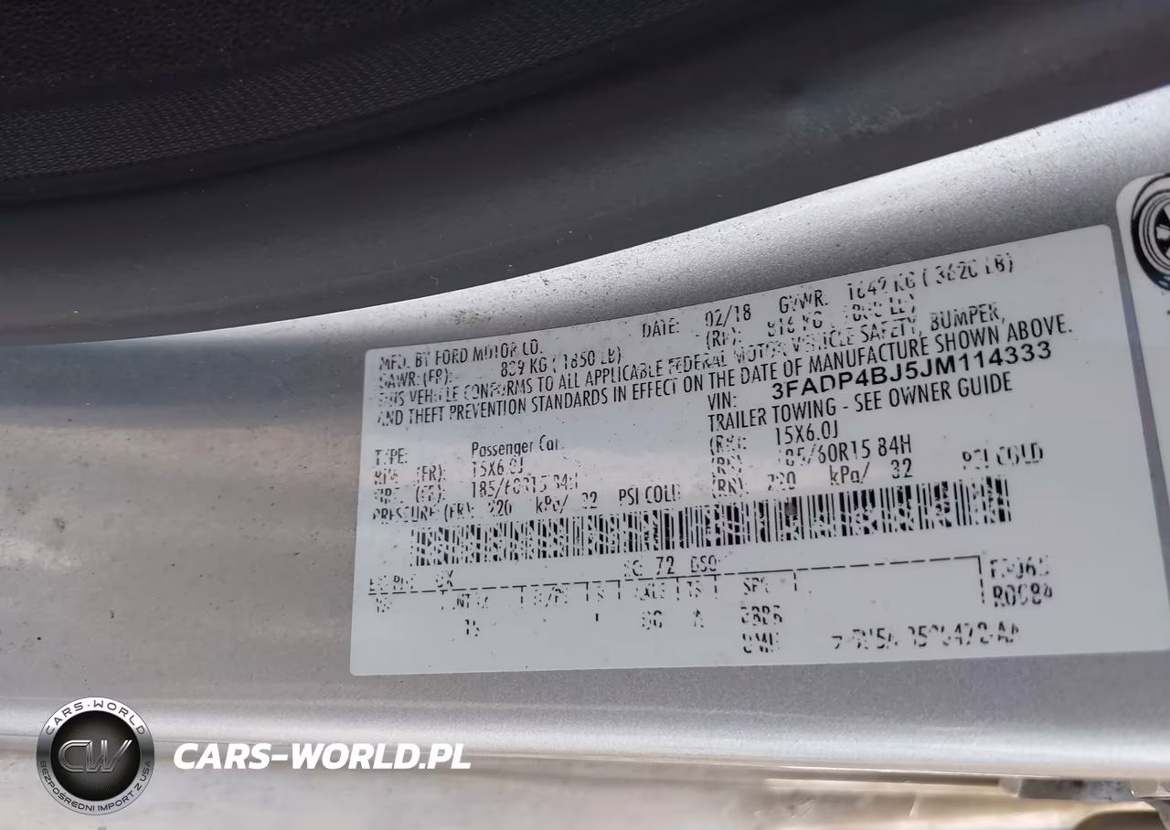 2018 Ford Fiesta Se VIN:3FADP4BJ5JM114333 - 9