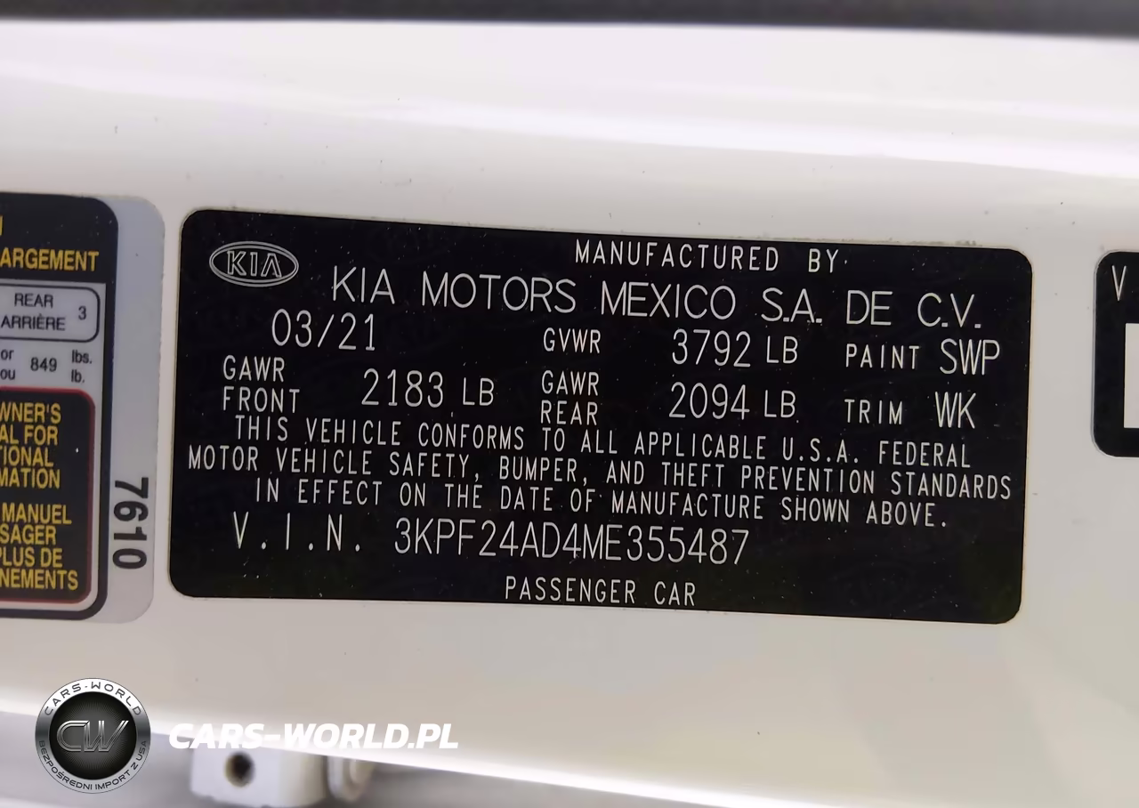 2021 Kia Forte Lxs VIN:3KPF24AD4ME355487 - 9
