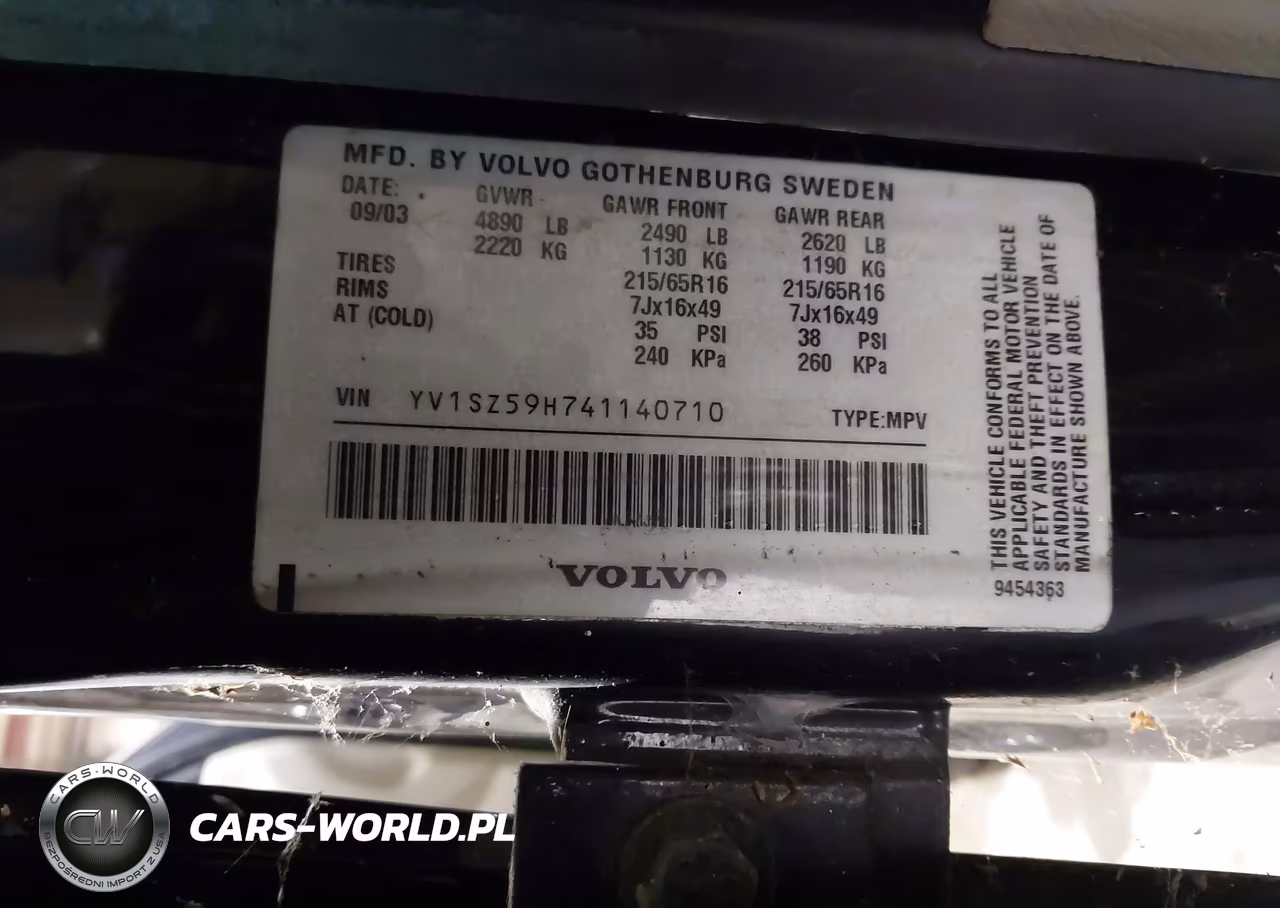 2004 Volvo Xc70 2.5T VIN:YV1SZ59H741140710 - 9