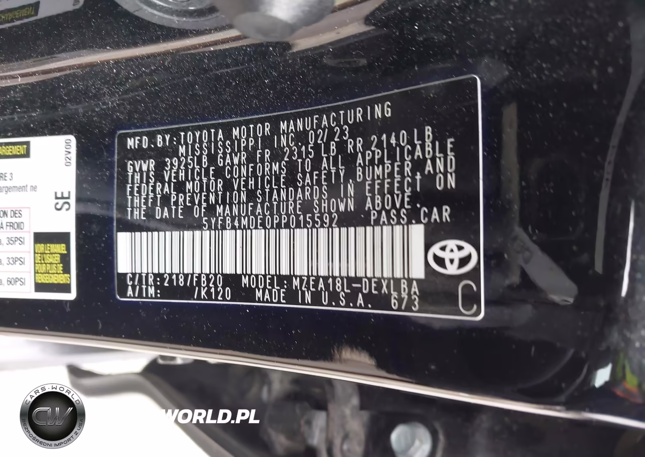 2023 Toyota Corolla Le VIN:5YFB4MDE0PP015592 - 9