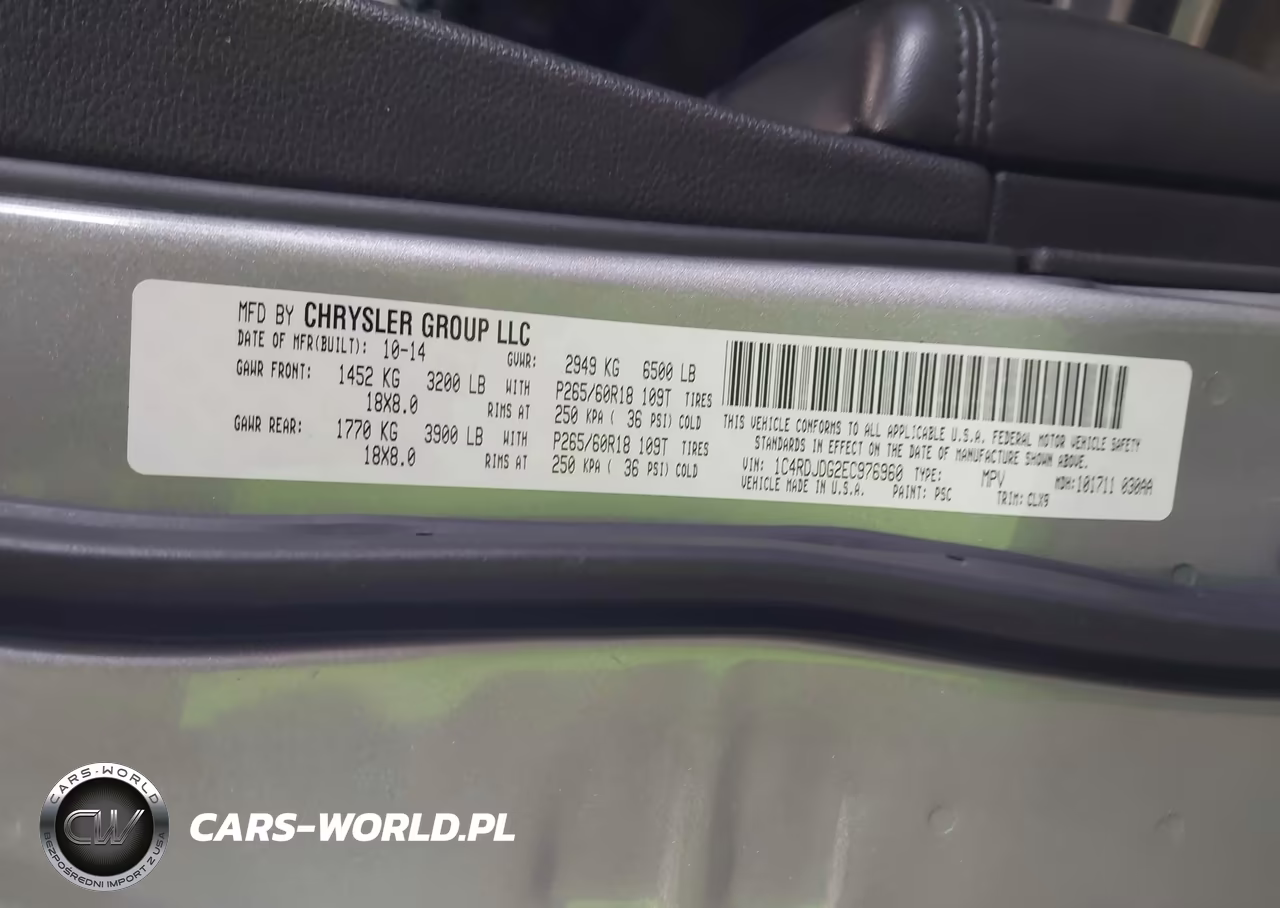 2014 Dodge Durango Limited VIN:1C4RDJDG2EC976960 - 9