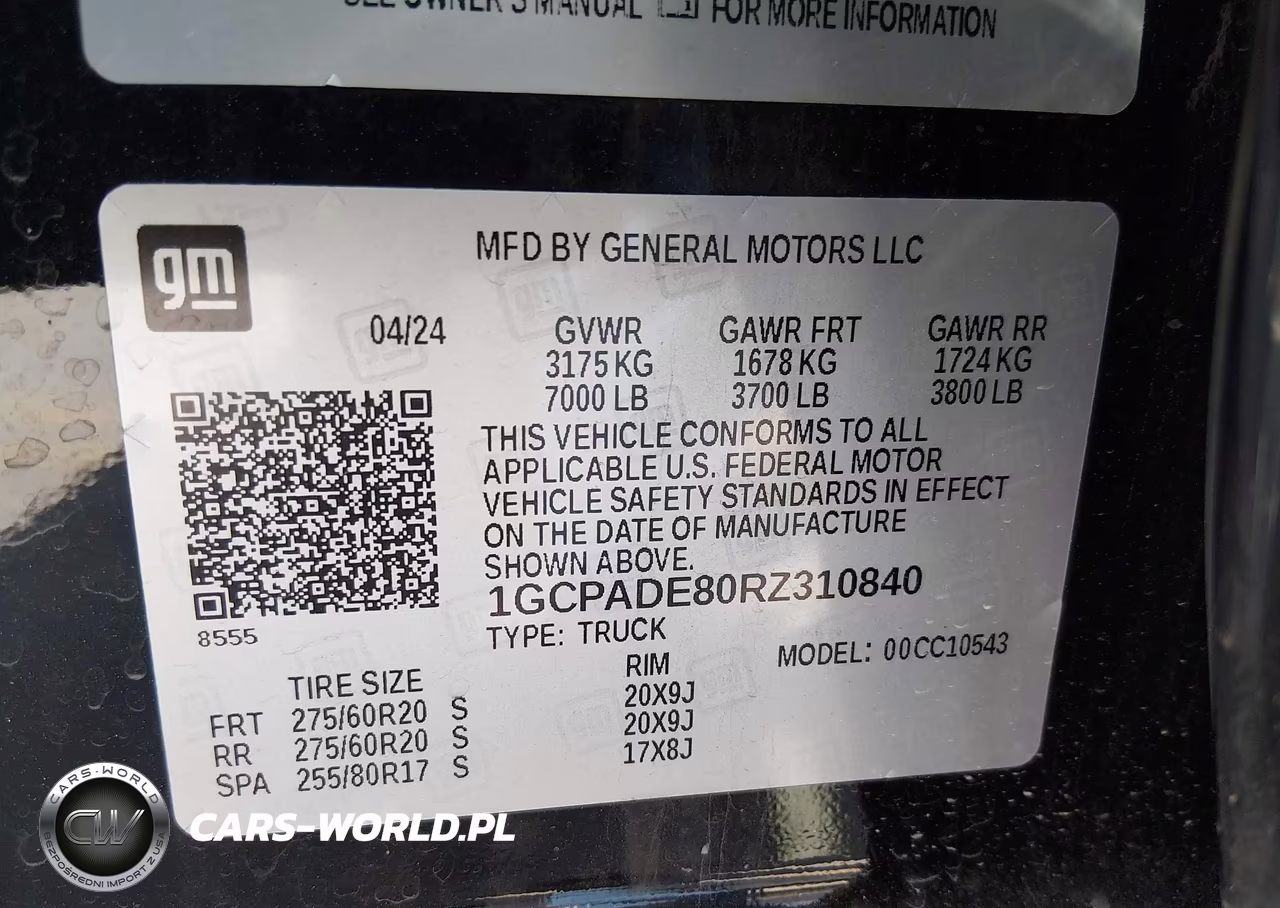 2024 Chevrolet Silverado 1500 2Wd Short Bed Rst VIN:1GCPADE80RZ310840 - 9