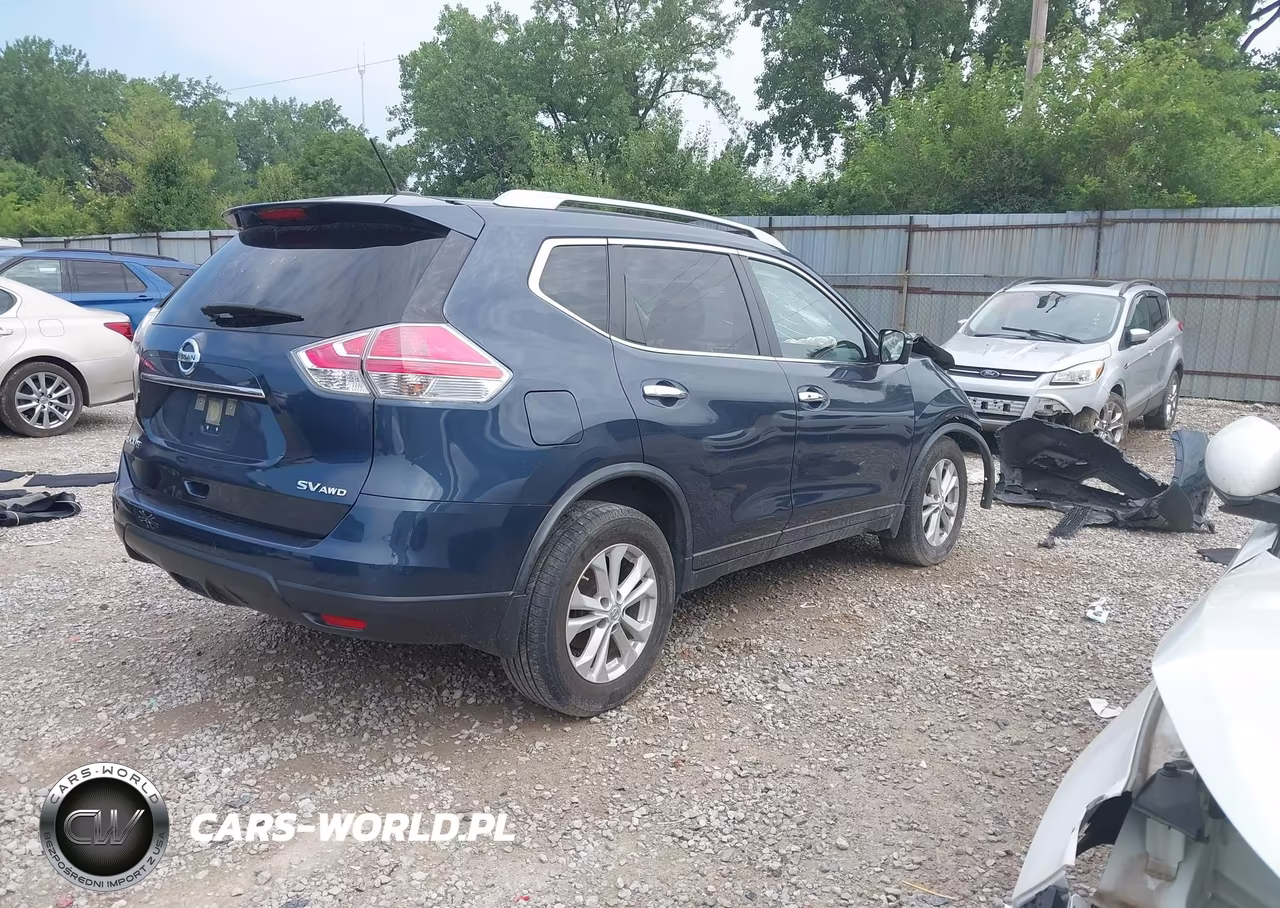 2016 Nissan Rogue Sv VIN:JN8AT2MV7GW148994 - 4