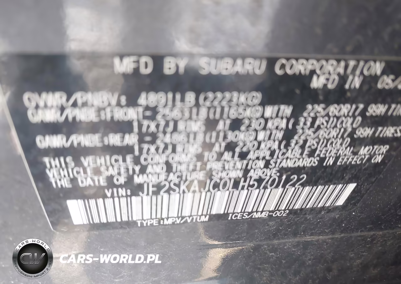 2020 Subaru Forester Premium VIN:JF2SKAJC0LH570122 - 9