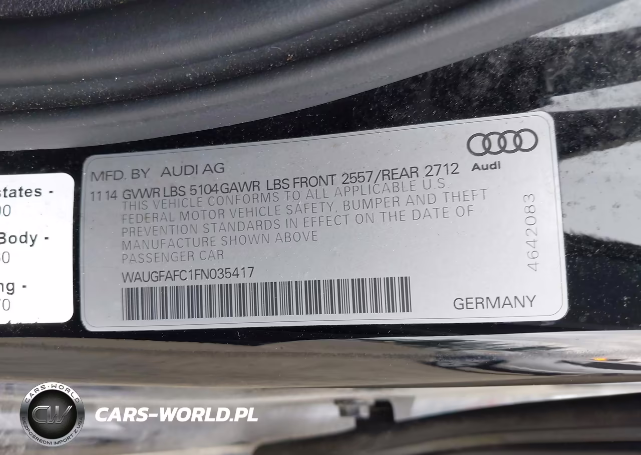 2015 Audi A6 2.0T Premium VIN:WAUGFAFC1FN035417 - 9