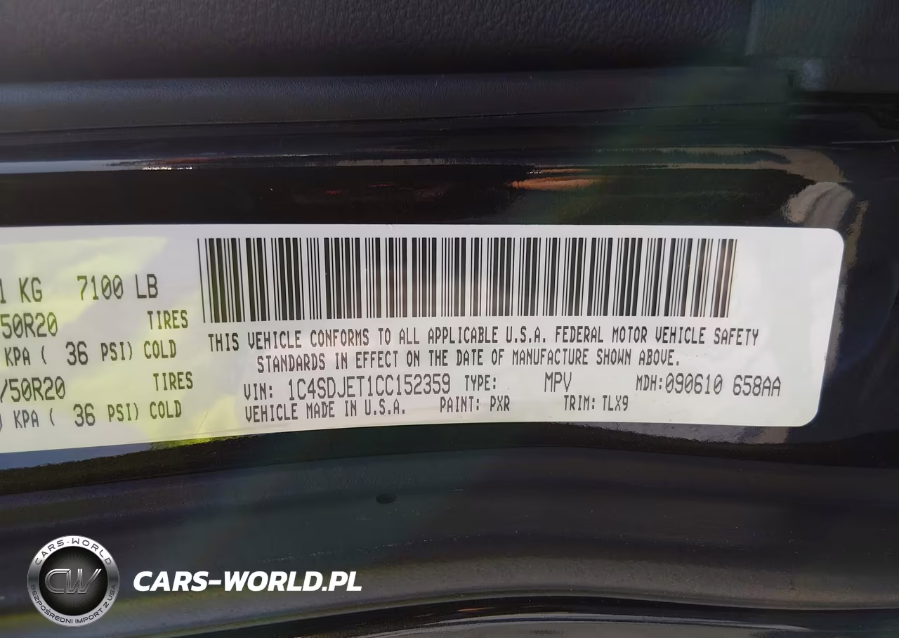 2012 Dodge Durango Citadel VIN:1C4SDJET1CC152359 - 9