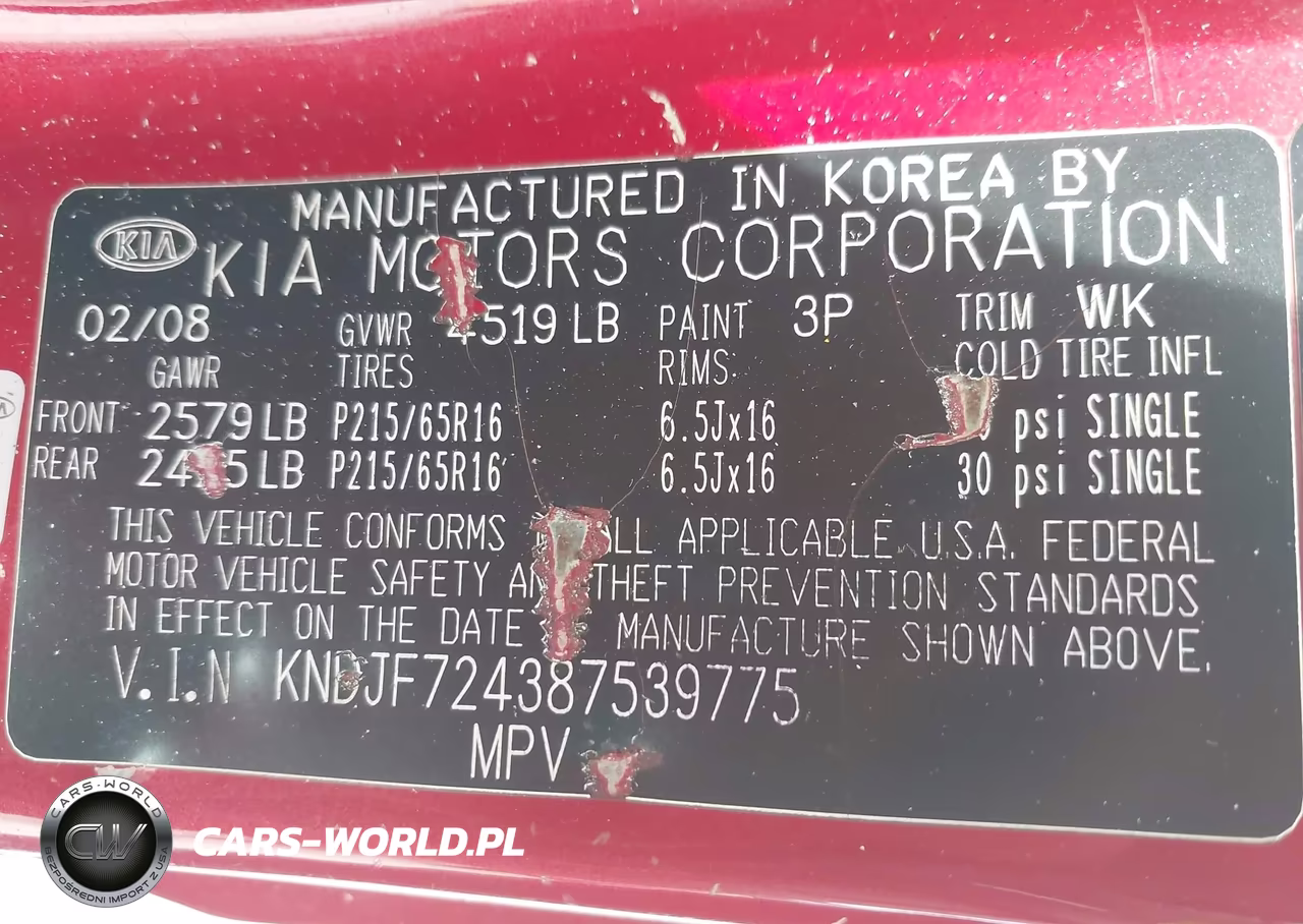 2008 Kia Sportage Lx VIN:KNDJF724387539775 - 9
