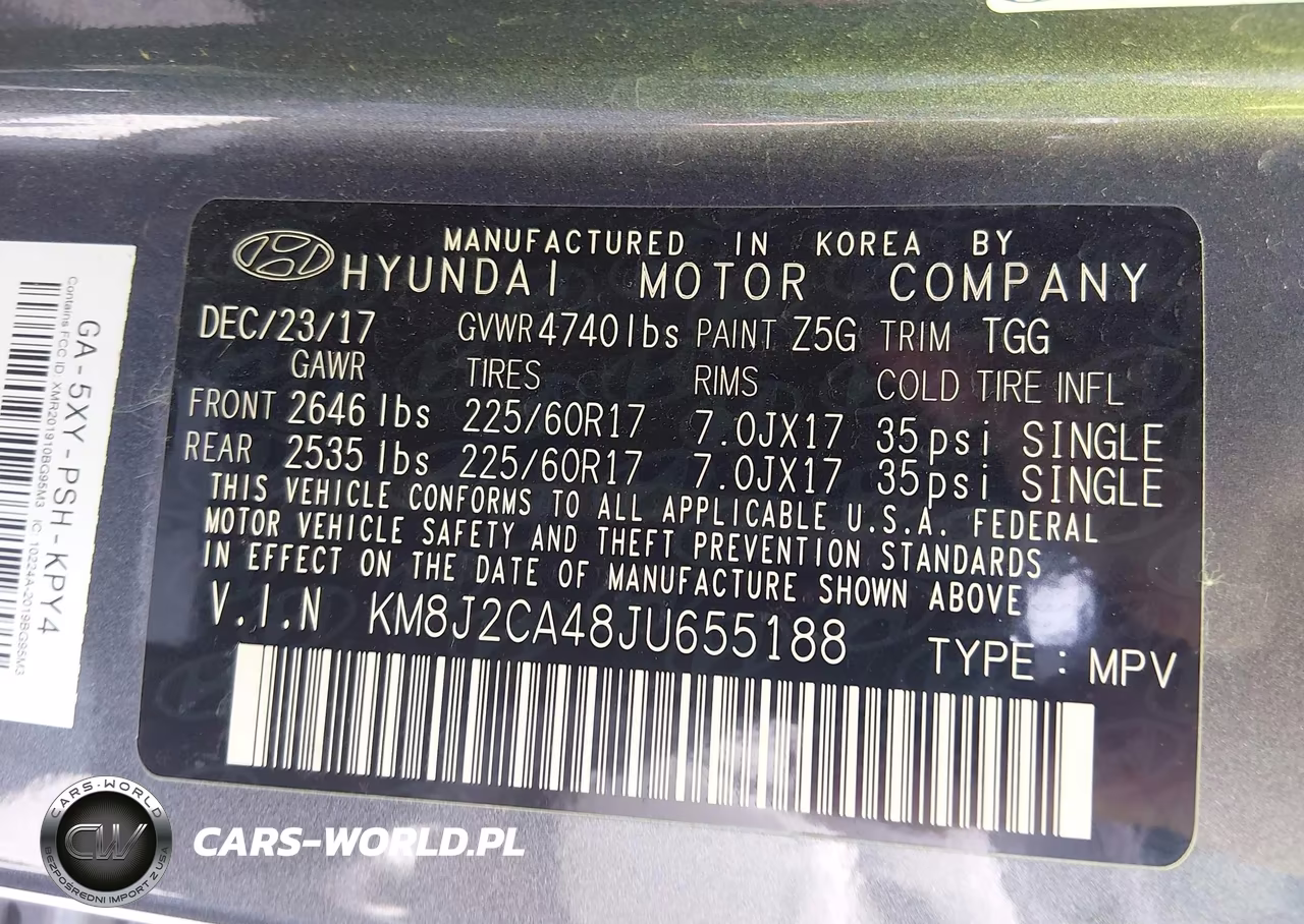 2018 Hyundai Tucson Se VIN:KM8J2CA48JU655188 - 9