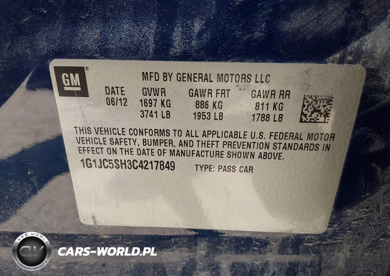 2012 Chevrolet Sonic 2Lt VIN:1G1JC5SH3C4217849 - 9