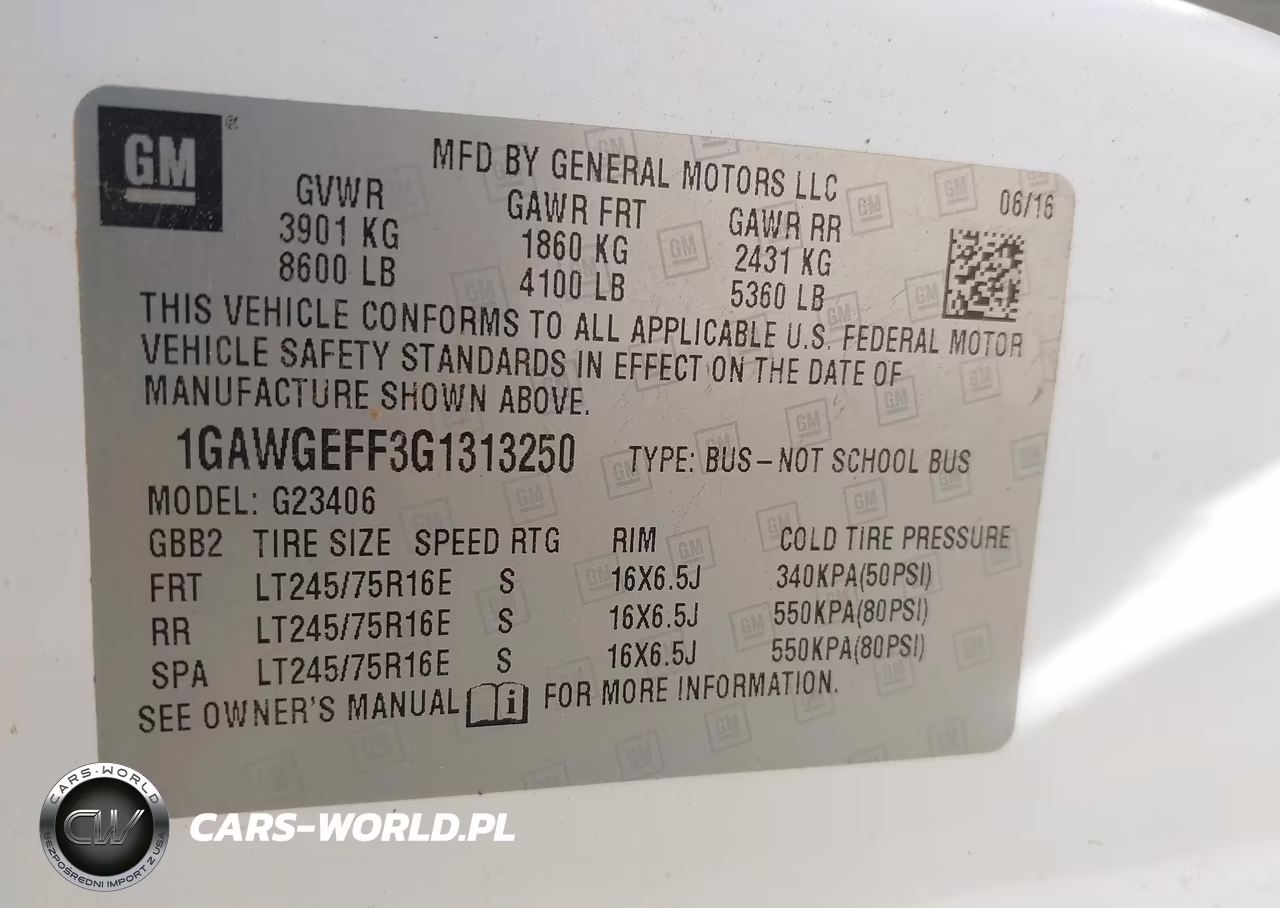 2016 Chevrolet Express 2500 Ls VIN:1GAWGEFF3G1313250 - 9