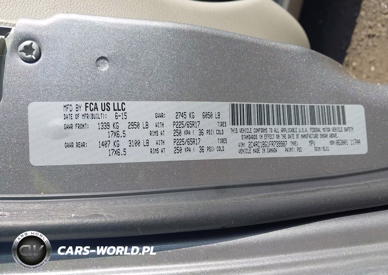 2015 Chrysler Town & Country Touring VIN:2C4RC1BG1FR739987 - 9