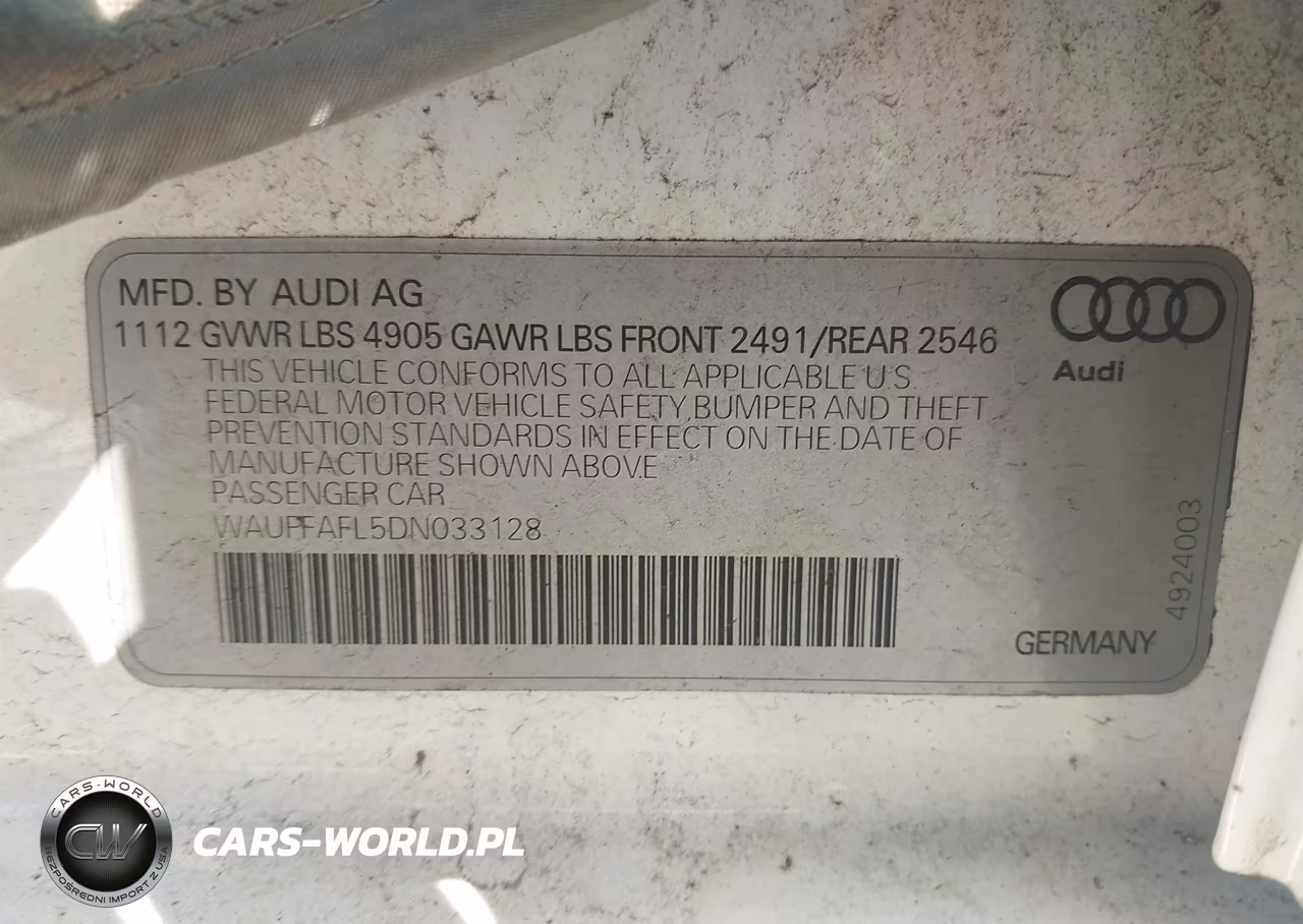 2013 Audi A4 2.0T Premium VIN:WAUFFAFL5DN033128 - 9