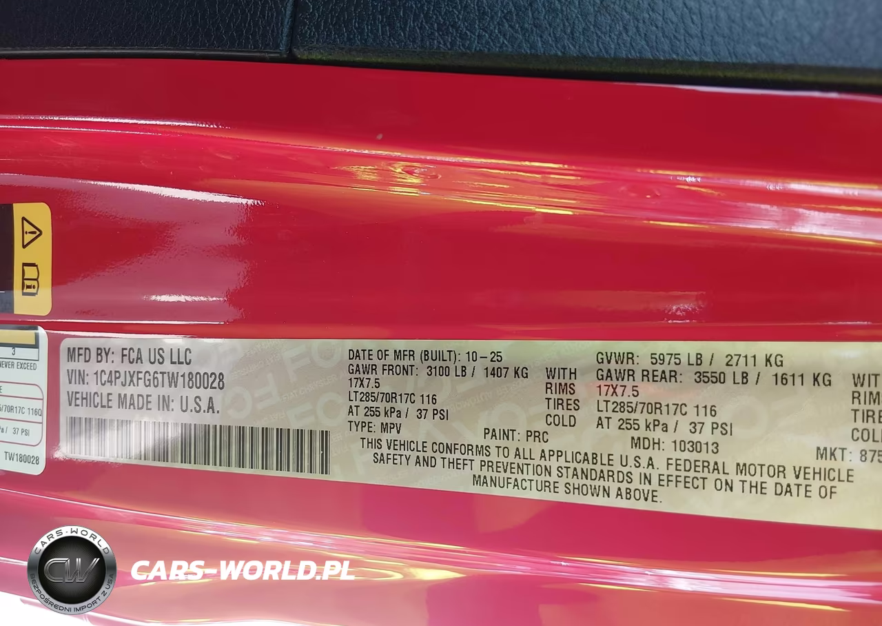 2026 Jeep Wrangler Rubicon 4X4 VIN:1C4PJXFG6TW180028 - 9