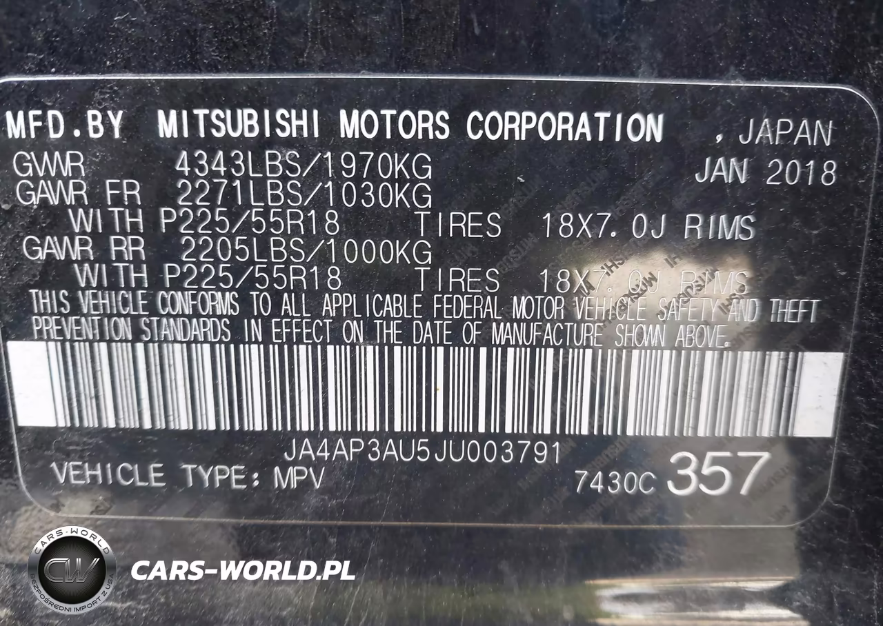 2018 Mitsubishi Outlander Sport 2.0 Le VIN:JA4AP3AU5JU003791 - 9