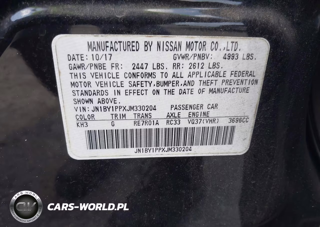 2018 Infiniti Q70L 3.7 Luxe VIN:JN1BY1PPXJM330204 - 9