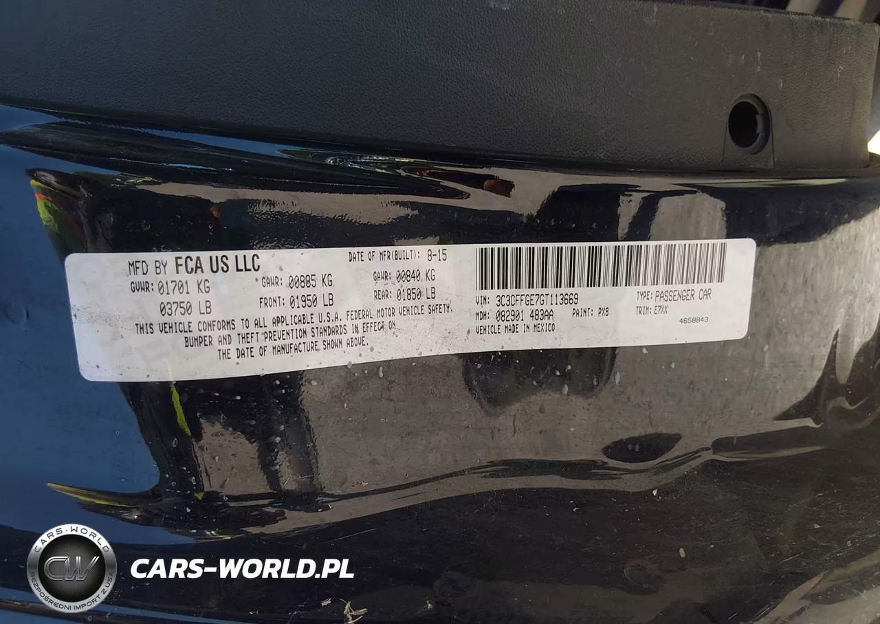 2016 Fiat 500E Battery Electric VIN:3C3CFFGE7GT113669 - 9