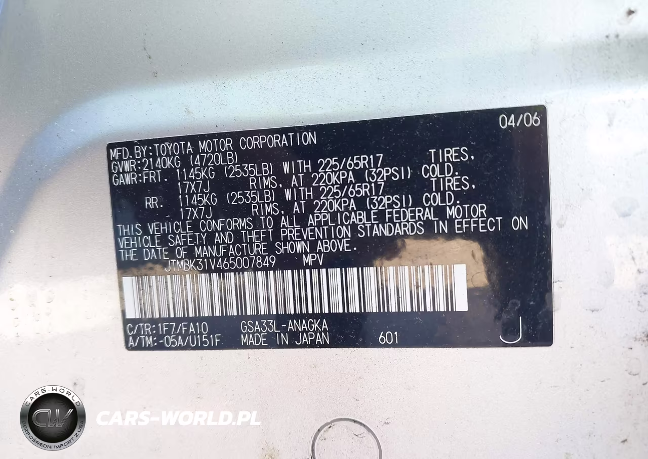 2006 Toyota Rav4 Limited V6 VIN:JTMBK31V465007849 - 9