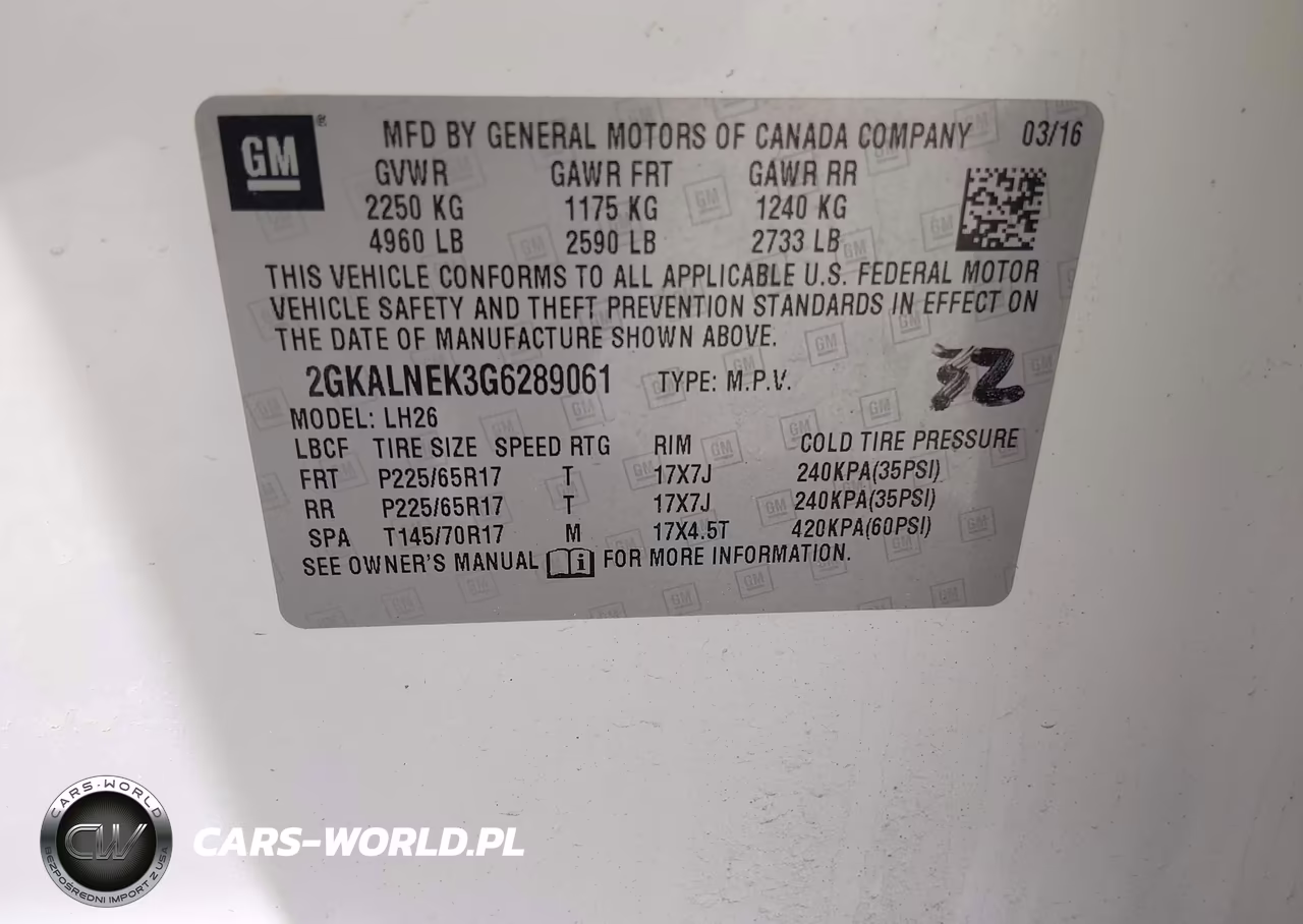 2016 GMC Terrain Sle-2 VIN:2GKALNEK3G6289061 - 9