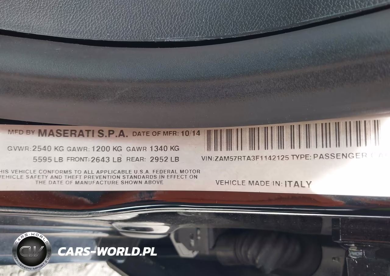 2015 Maserati Ghibli S Q4 VIN:ZAM57RTA3F1142125 - 9