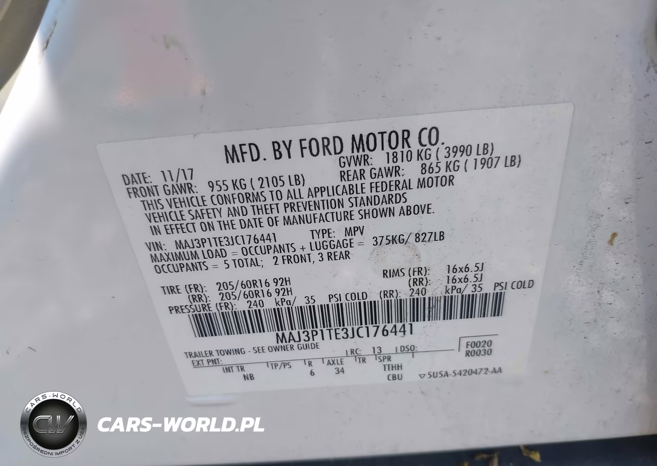 2018 Ford Ecosport Se VIN:MAJ3P1TE3JC176441 - 9