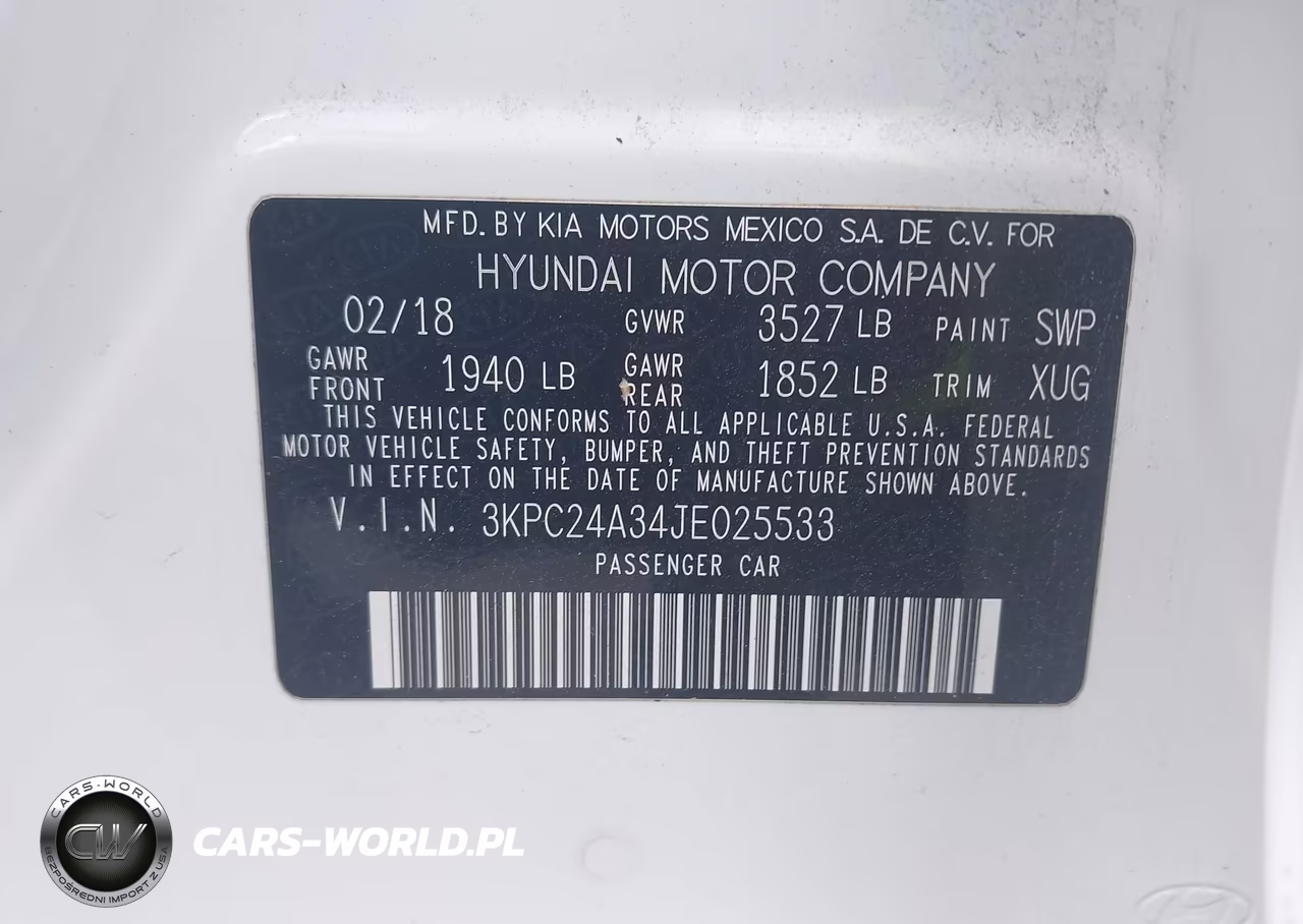 2018 Hyundai Accent Sel VIN:3KPC24A34JE025533 - 9