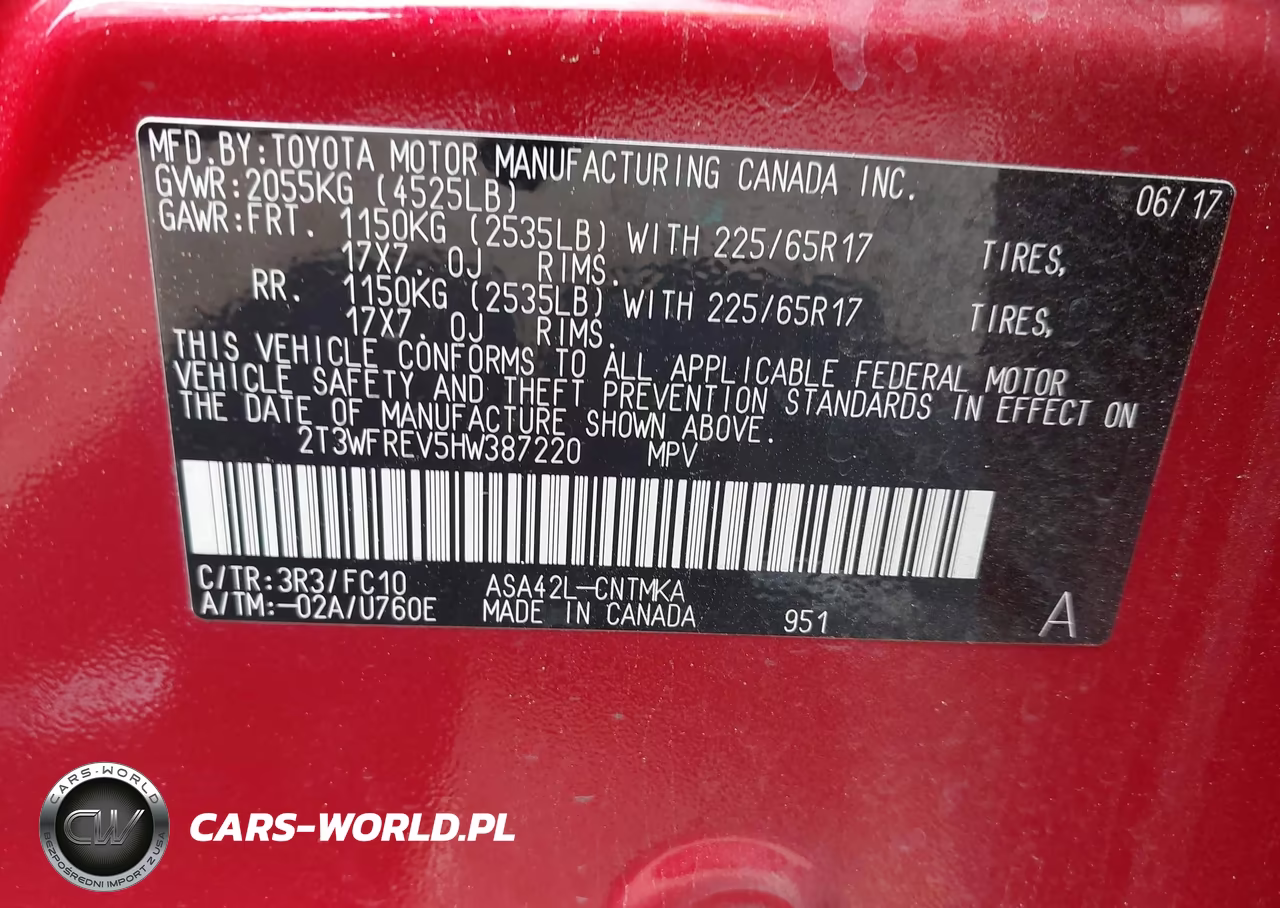 2017 Toyota Rav4 Xle VIN:2T3WFREV5HW387220 - 9