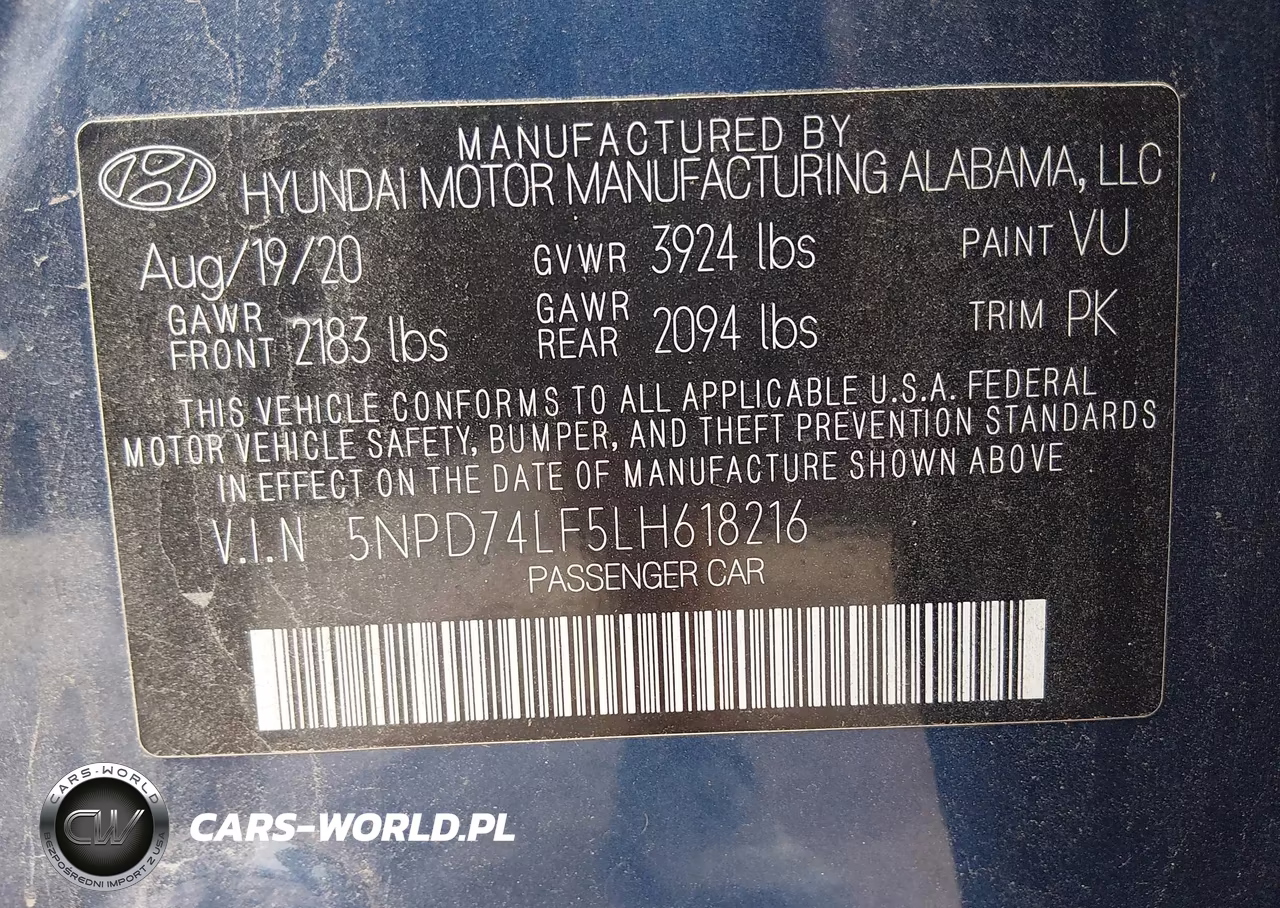 2020 Hyundai Elantra Se VIN:5NPD74LF5LH618216 - 9