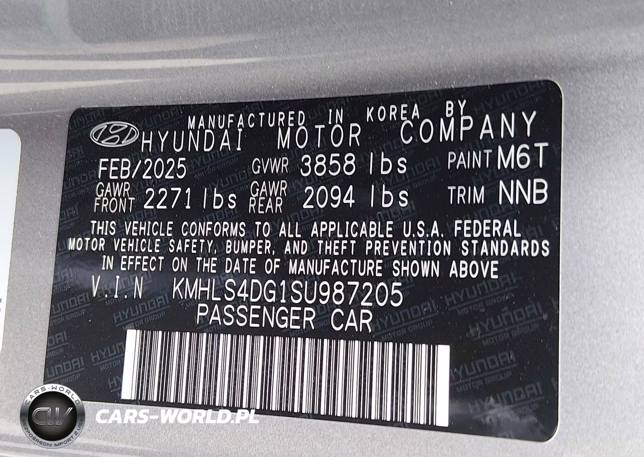 2025 Hyundai Elantra Sel Convenience VIN:KMHLS4DG1SU987205 - 9