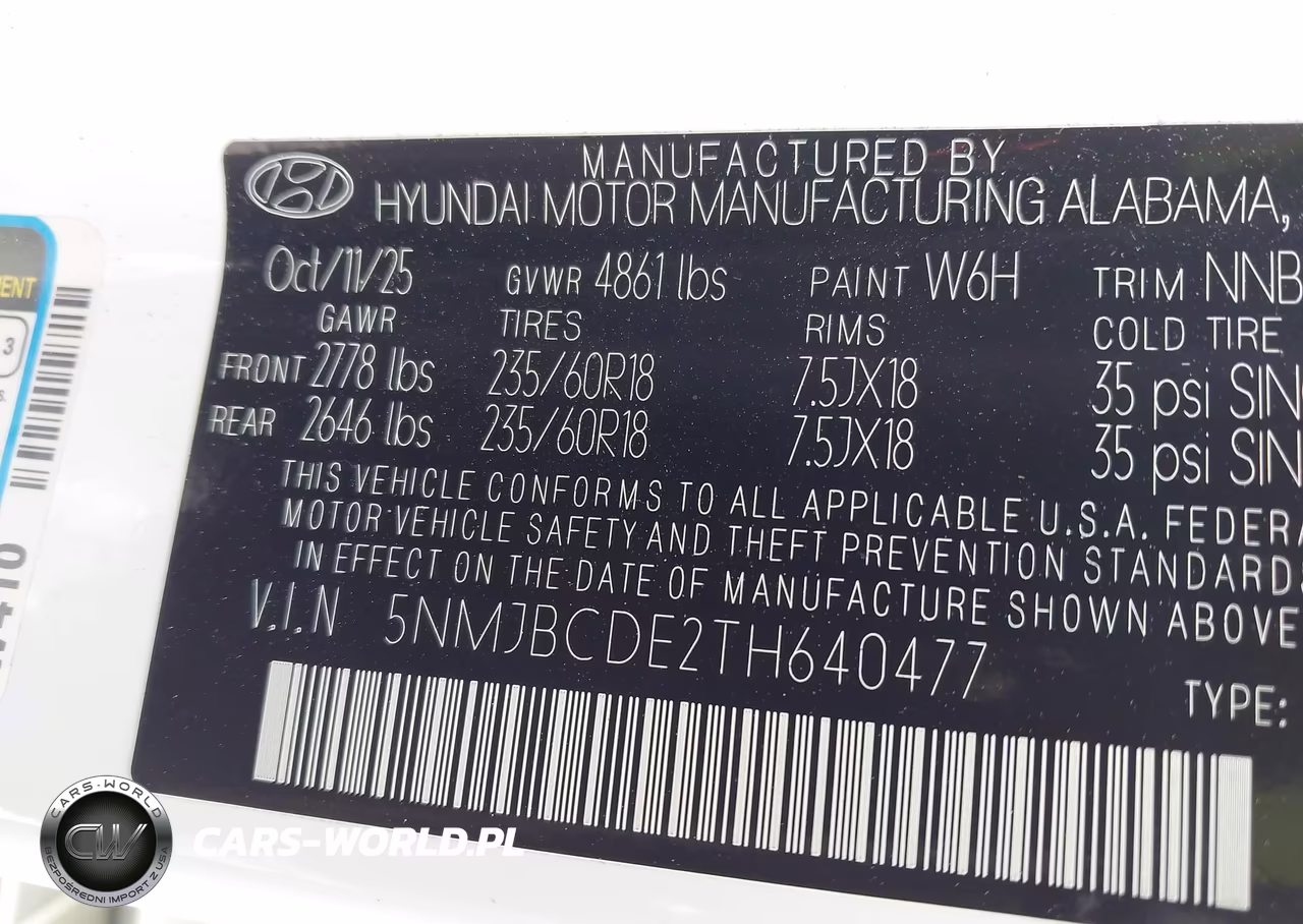 2026 Hyundai Tucson Sel VIN:5NMJBCDE2TH640477 - 9