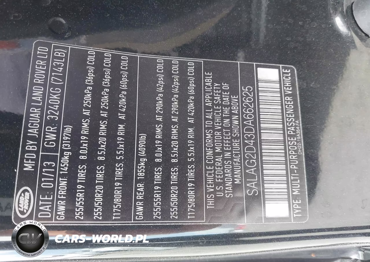 2013 Land Rover Lr4 VIN:SALAG2D43DA662625 - 9