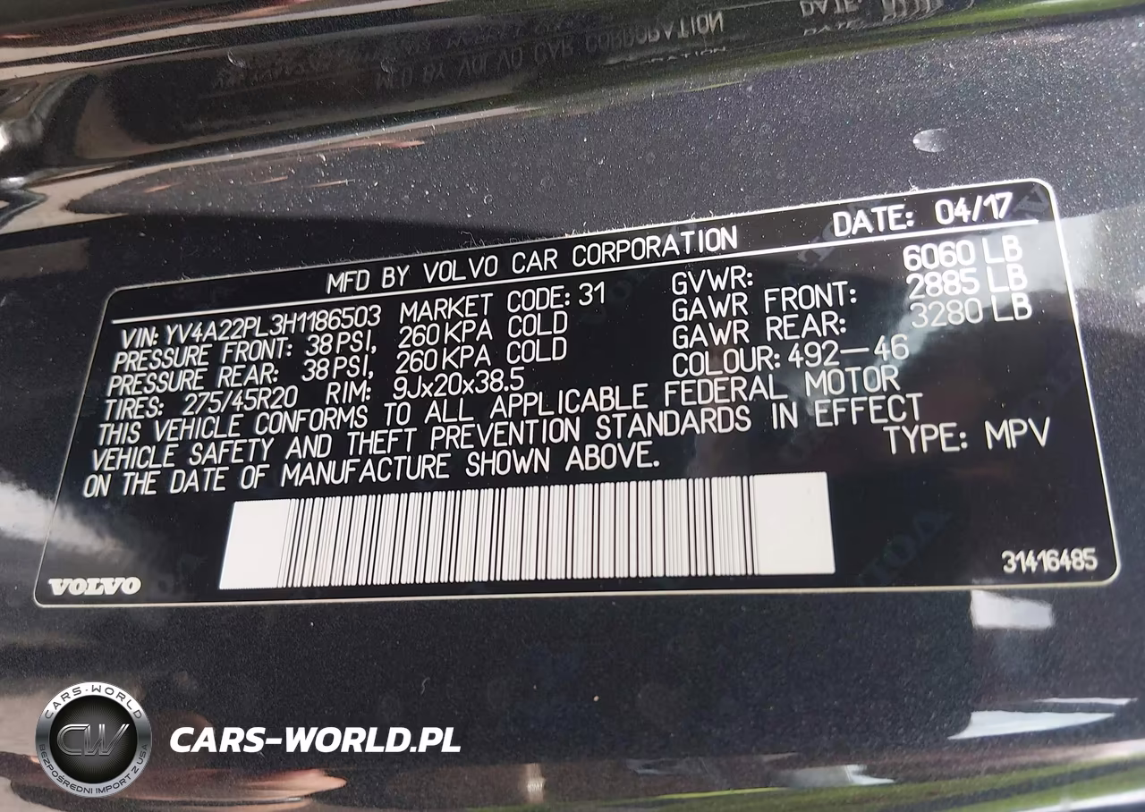 2017 Volvo Xc90 T6 Inscription VIN:YV4A22PL3H1186503 - 9