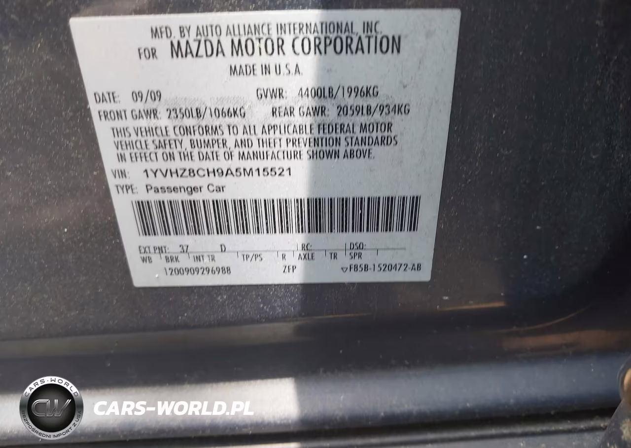 2010 Mazda Mazda6 I Grand Touring VIN:1YVHZ8CH9A5M15521 - 9