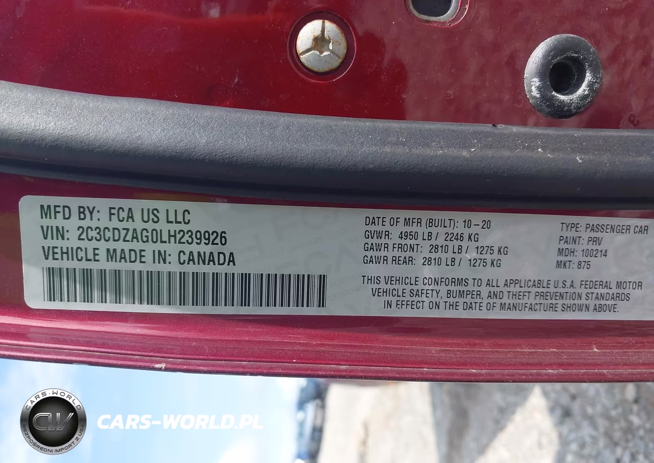 2020 Dodge Challenger Sxt VIN:2C3CDZAG0LH239926 - 9