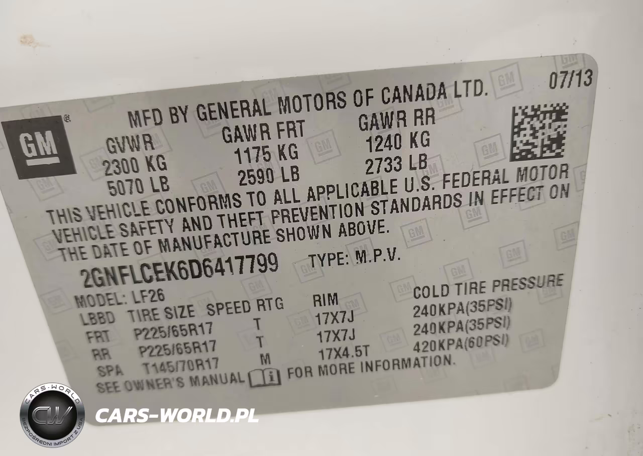 2013 Chevrolet Equinox Ls VIN:2GNFLCEK6D6417799 - 9