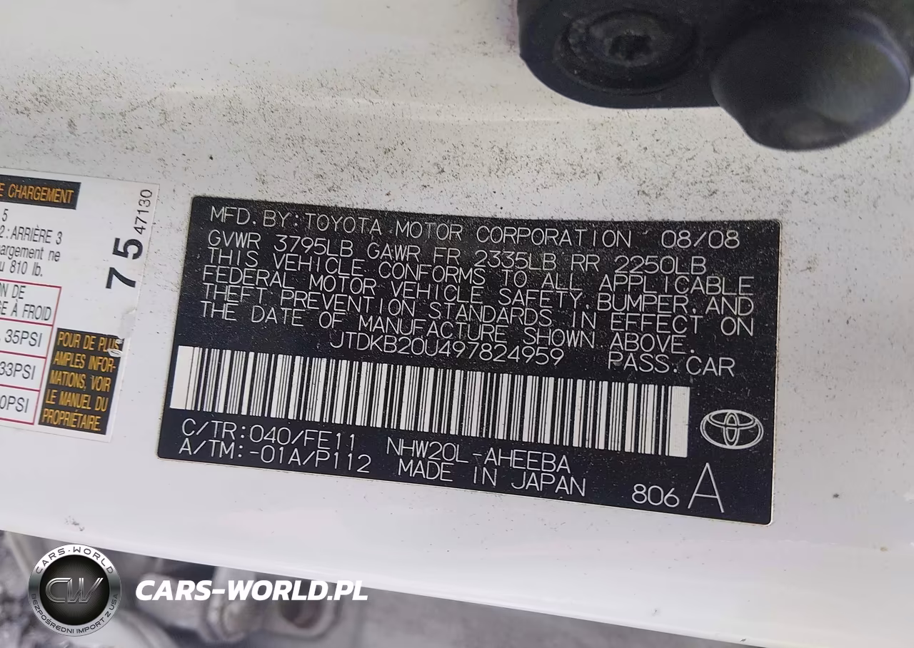 2009 Toyota Prius VIN:JTDKB20U497824959 - 9
