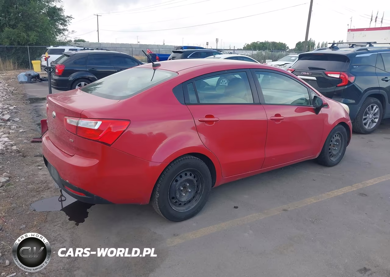 2013 Kia Rio Lx VIN:KNADM4A37D6256383 - 4