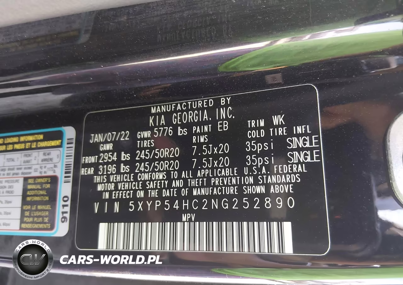 2022 Kia Telluride Sx VIN:5XYP54HC2NG252890 - 9