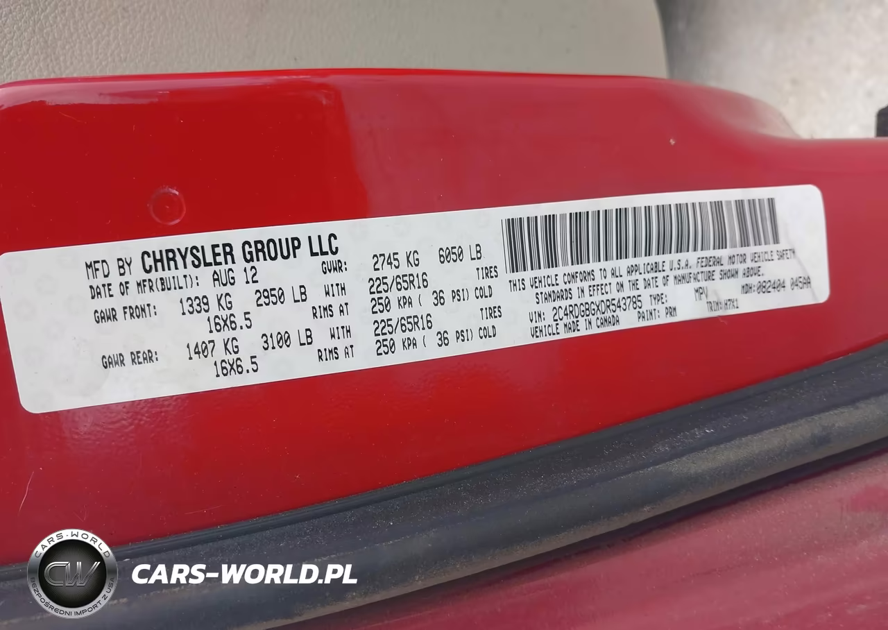2013 Dodge Grand Caravan American Value Pkg VIN:2C4RDGBGXDR543785 - 9