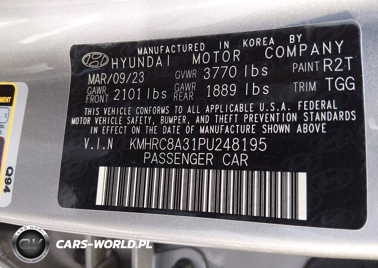 2023 Hyundai Venue Sel VIN:KMHRC8A31PU248195 - 9