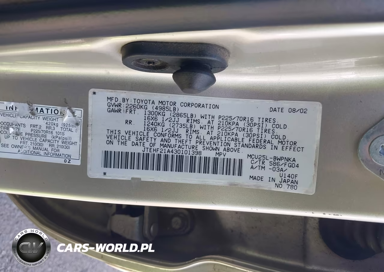 2003 Toyota Highlander V6 VIN:JTEHF21A430101398 - 9