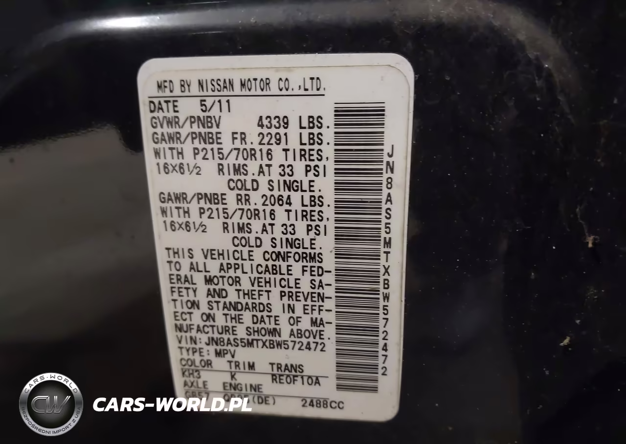 2011 Nissan Rogue S VIN:JN8AS5MTXBW572472 - 9