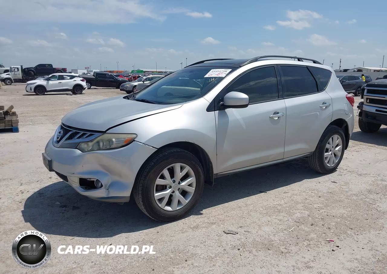 2014 Nissan Murano Sl VIN:JN8AZ1MU4EW400293 - 2