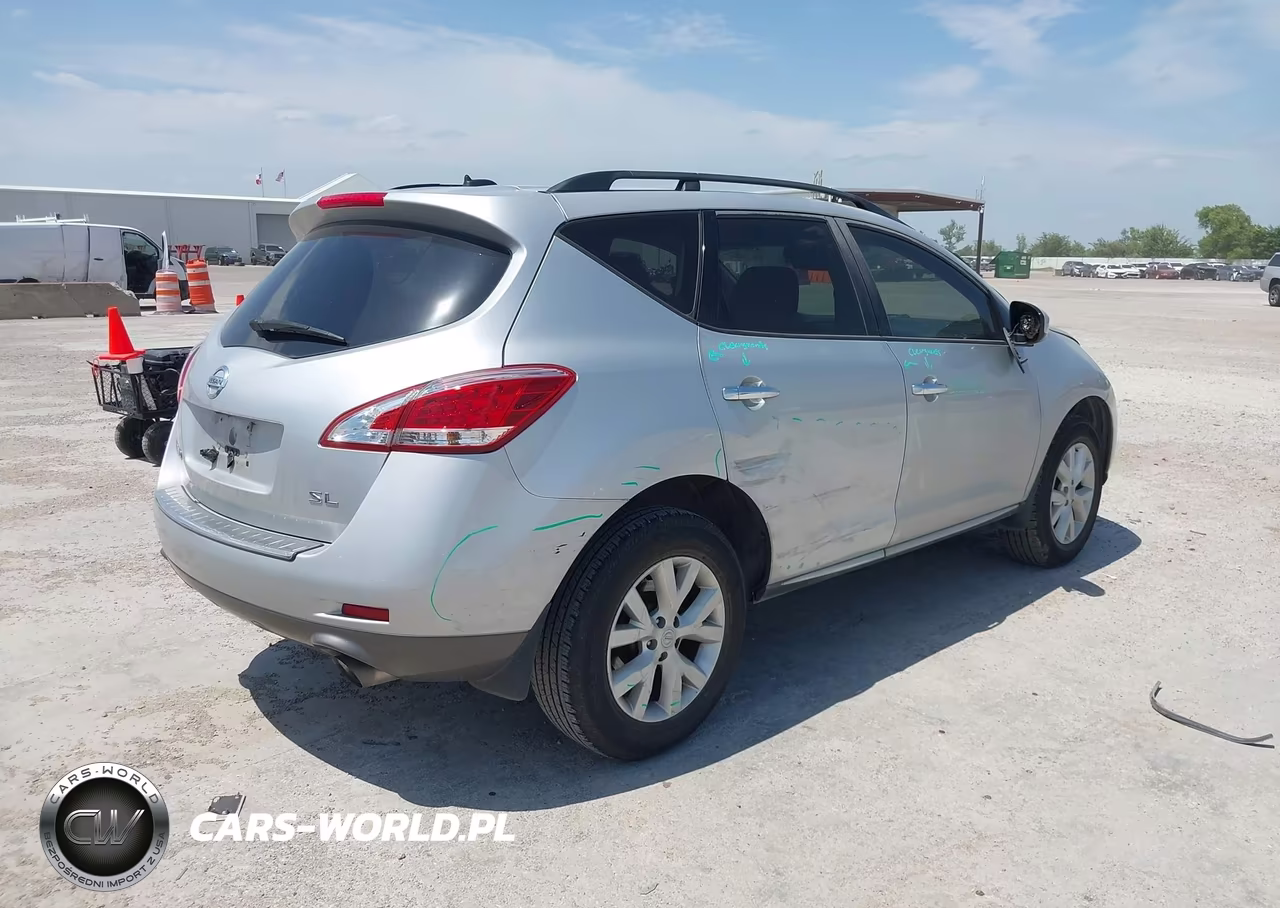 2014 Nissan Murano Sl VIN:JN8AZ1MU4EW400293 - 4