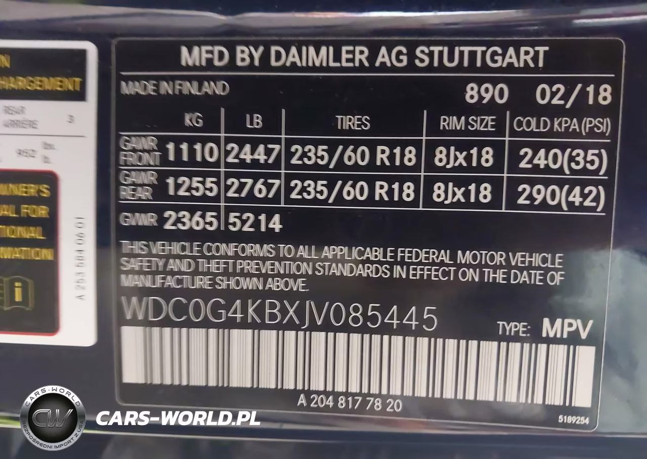 2018 Mercedes-Benz Glc 300 4Matic VIN:WDC0G4KBXJV085445 - 9