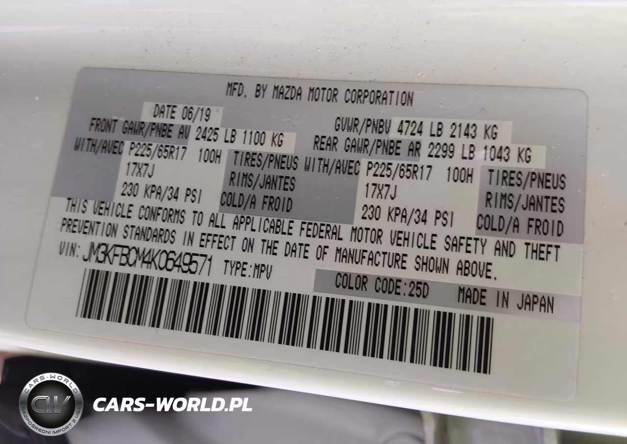 2019 Mazda Cx-5 Touring VIN:JM3KFBCM4K0649571 - 9