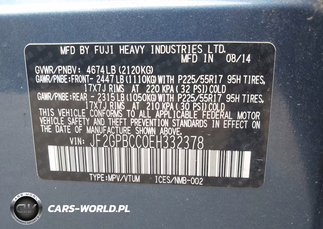 2014 Subaru Xv Crosstrek Hybrid 2.0I VIN:JF2GPBCC0EH332378 - 9