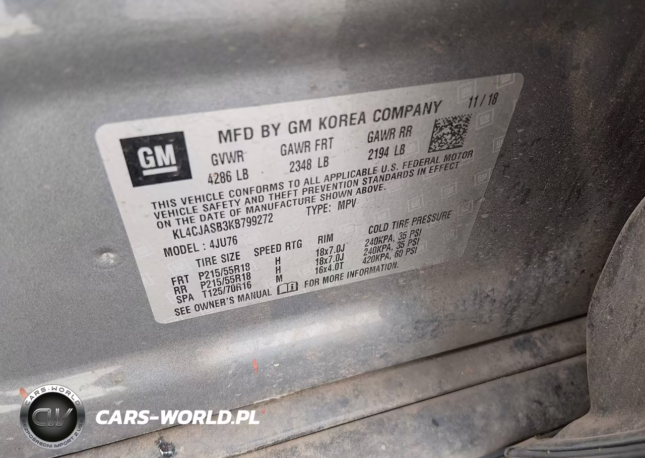 2019 Buick Encore Fwd Preferred VIN:KL4CJASB3KB799272 - 9