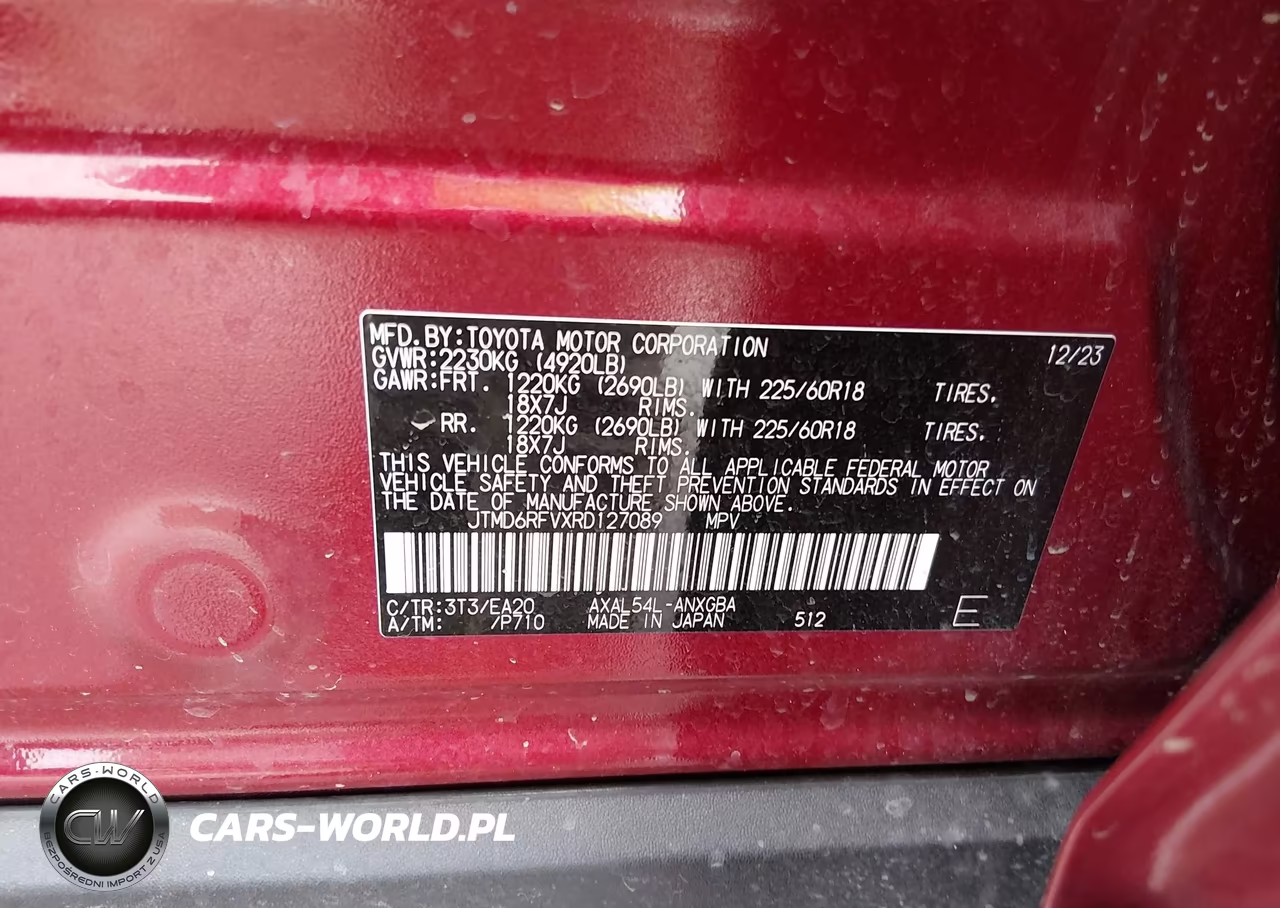 2024 Toyota Rav4 Hybrid Limited VIN:JTMD6RFVXRD127089 - 9